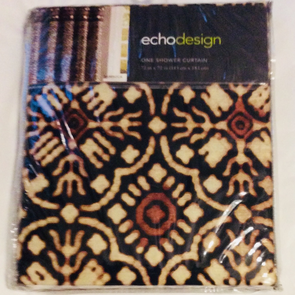Echo Design Sambuca Shower Curtain Bathroom Decor